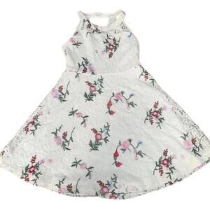 Blush by Us Angels Girls' Sleeveless Embroidered Lace Dress Size 16 in Ivory NWT